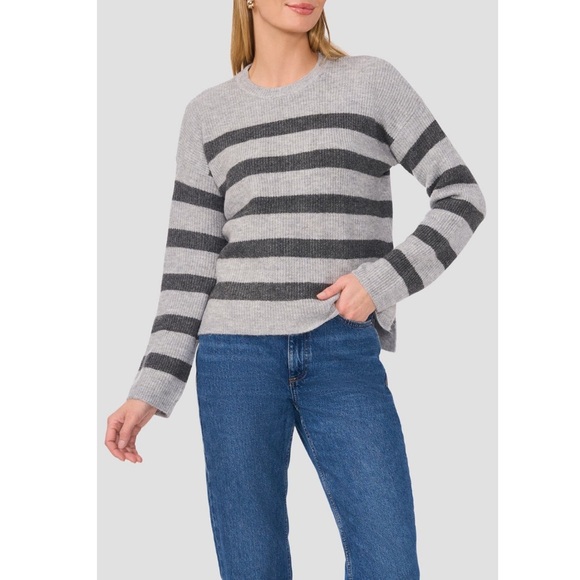 Halogen Stripe Crewneck Sweater - Picture 5 of 6
